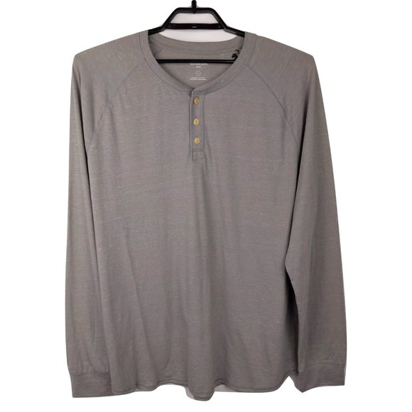 Goodfellow & Co | Shirts | Goodfellow Long Sleeve Raglan Henley Gray ...